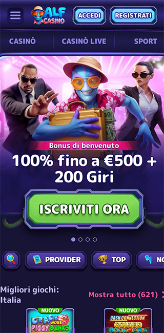 AlfCasino Applicazione Mobile