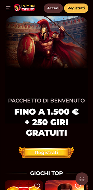 Romancasino Applicazione Mobile